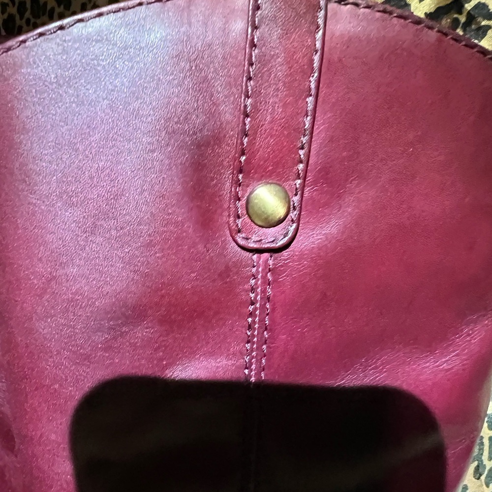 INC International Concepts Boot- Merlot Fawne Round Toe Knee-High Boots - Picture 3 of 6